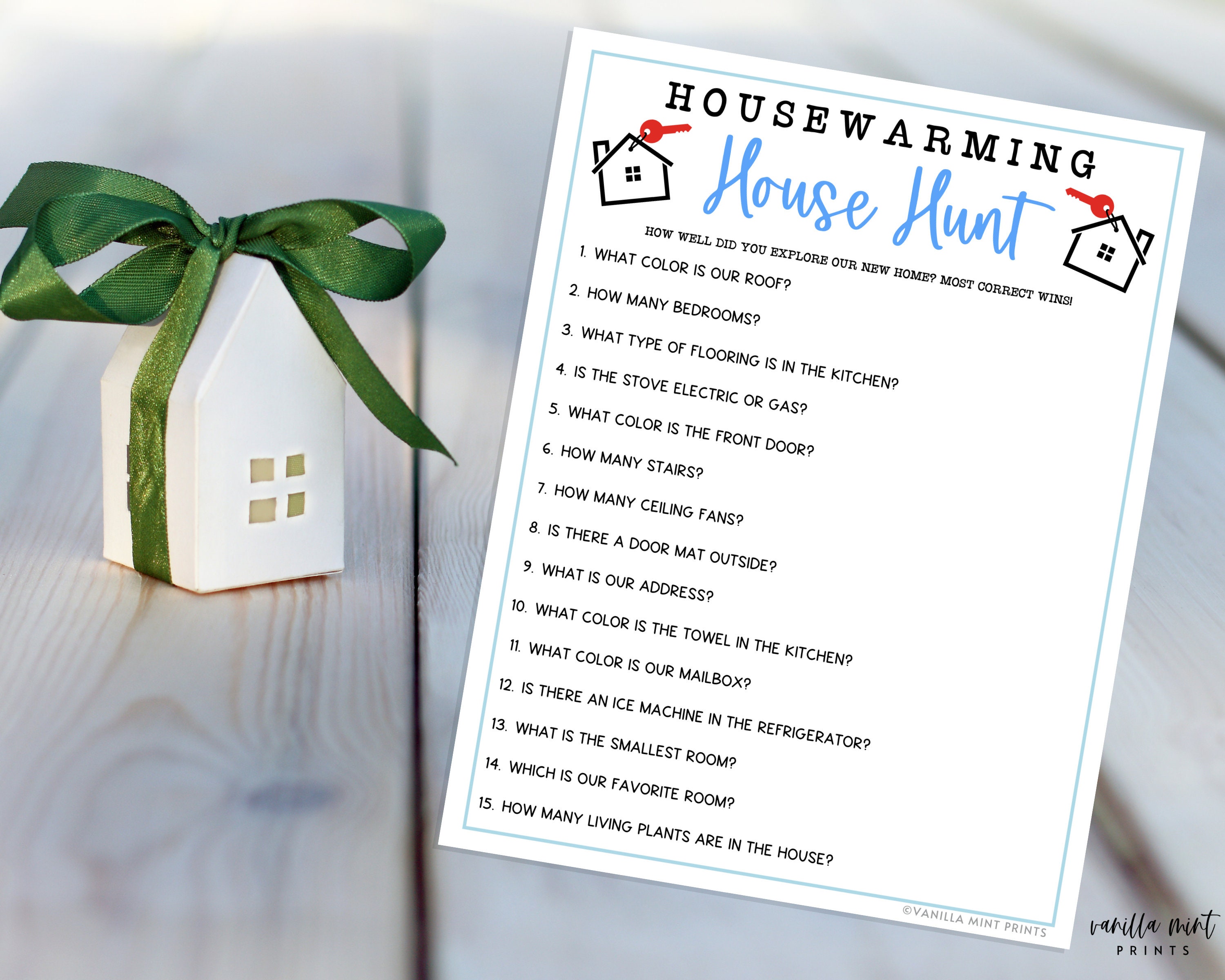 Housewarming Party Games House Hunt Fun Housewarming Party Etsy