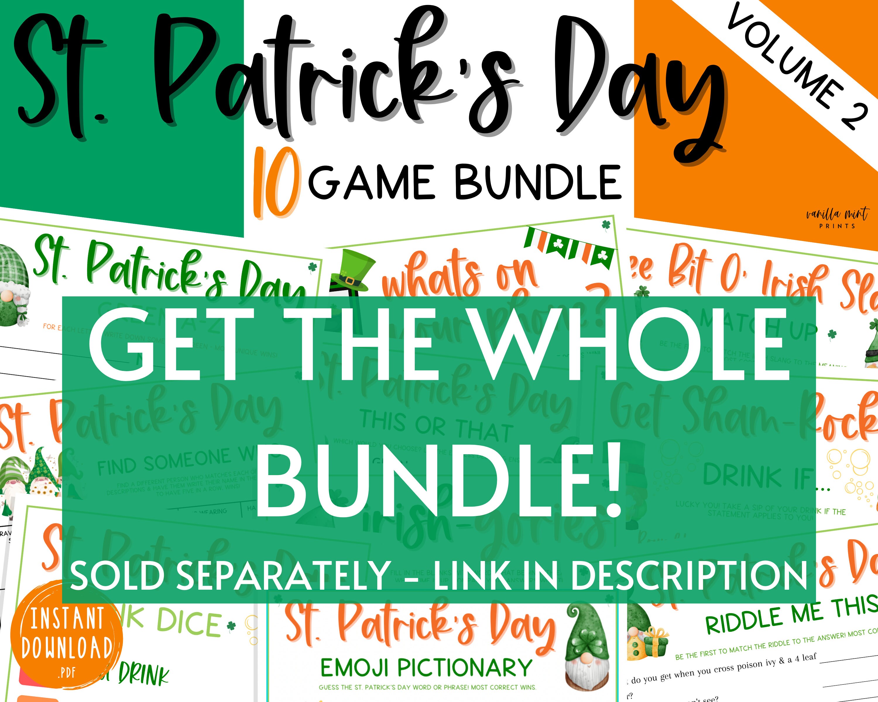 St. Patrick's Day Scattergories Game Irish-gories - Etsy