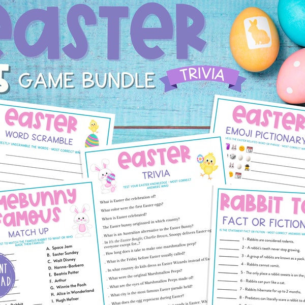 Easter Games for Adults Etsy