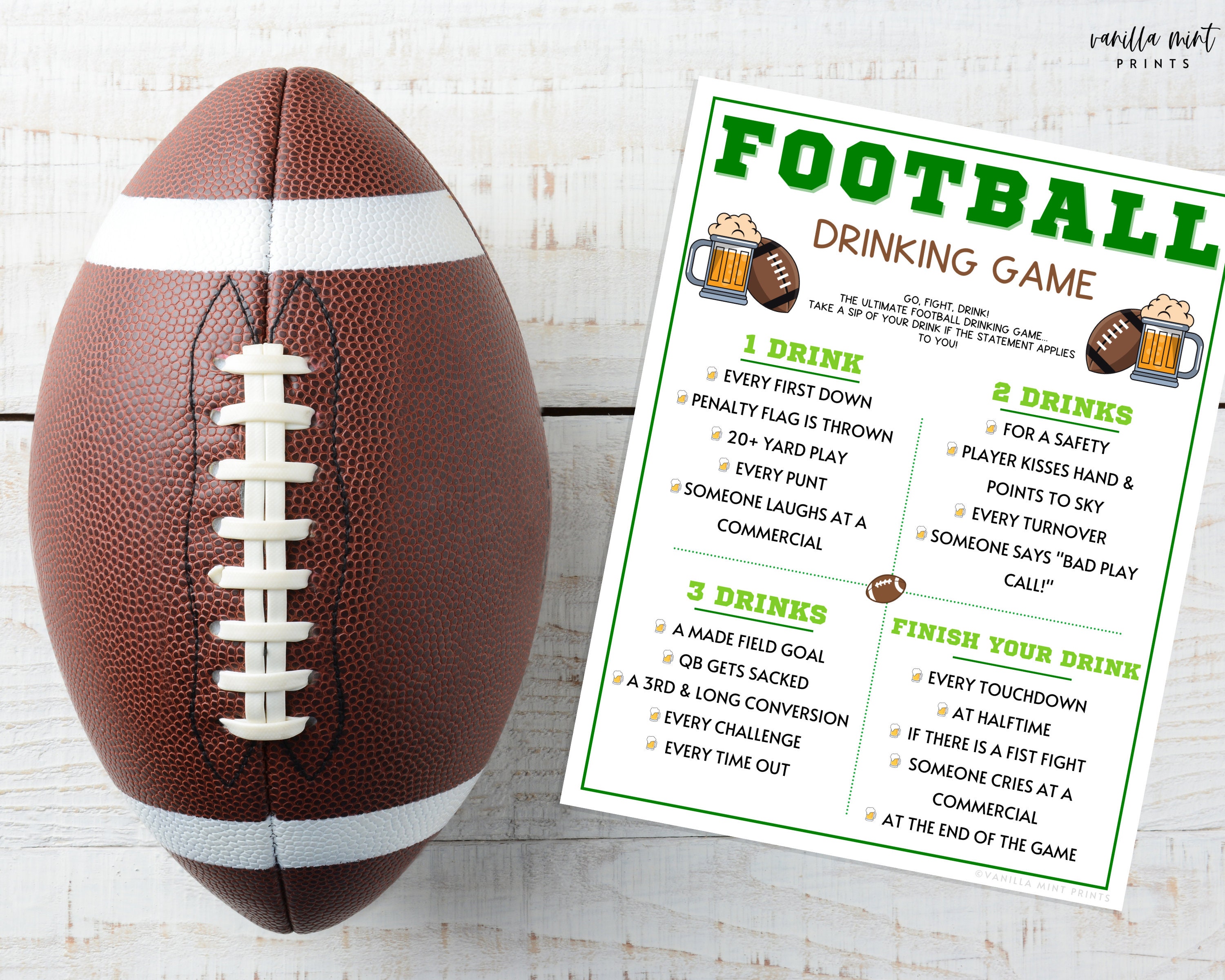 football drinking game | football super bowl party games