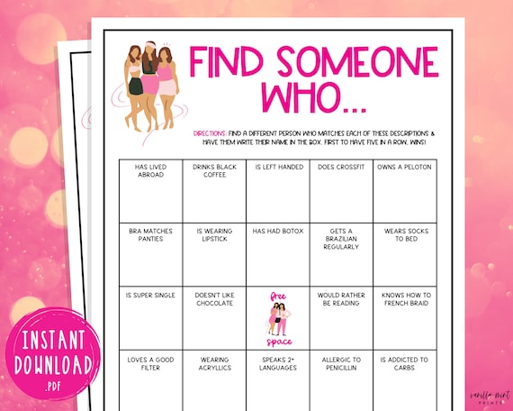 ladies-night-find-someone-who-game-party-games-fun-girls-etsy