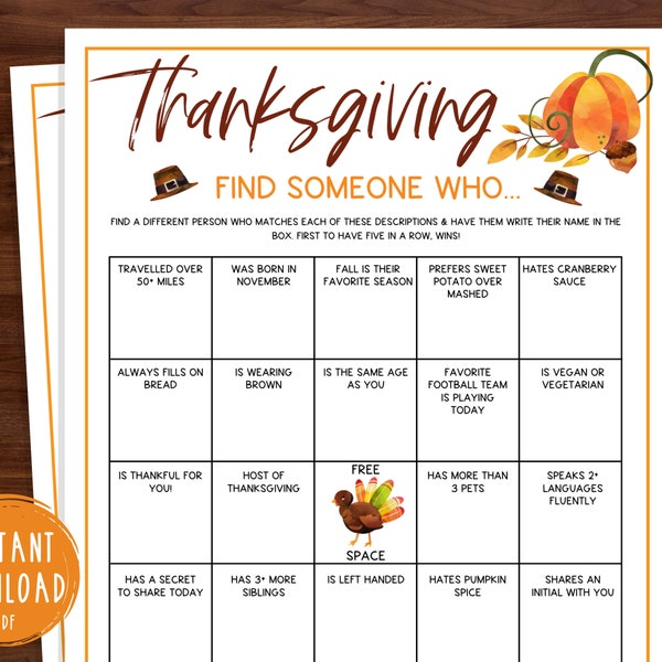 Find Someone Who Game - Etsy