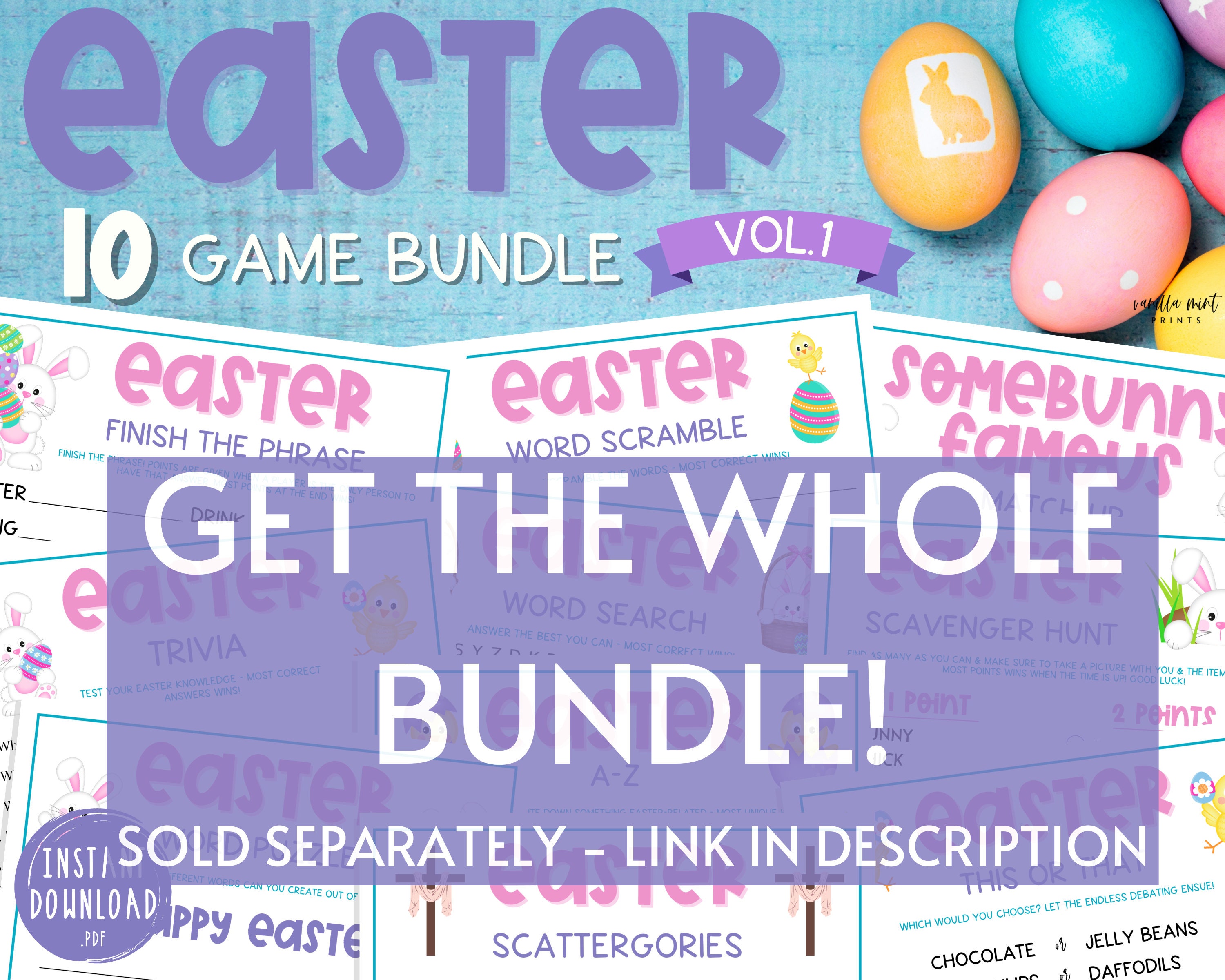 Easter Somebunny Famous Game Famous Rabbit Match up Easter | Etsy Canada