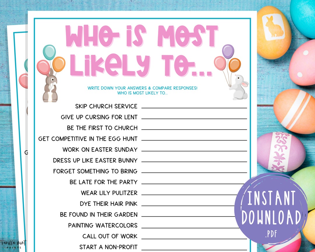 Easter games 2024 for adults