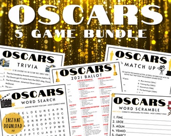 Oscars Party Games Etsy