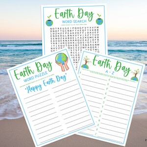 Earth Day 10 Game BUNDLE Fun Printable Spring Games Environmental Activity for Adults & Kids Save The Planet Earth Day Trivia Games image 5