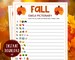 Fall Emoji Pictionary Game | Printable Autumn Games | Fall Time Activities for Adults & Kids | Fun Autumn Games | Halloween | Thanksgiving 