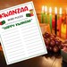 Kwanzaa Word Puzzle Printable Kwanzaa Party Games Fun Activities for ...