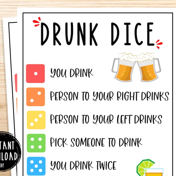 Drinking Games Etsy