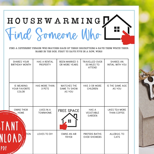 Housewarming Party Games House Music Fun Housewarming Etsy