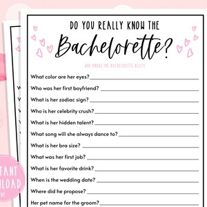 Bachelorette Party Games | Do You Really Know The Bachelorette | Fun Hen Party Games | How Well Do You Know The Bride to Be | Bachelorette