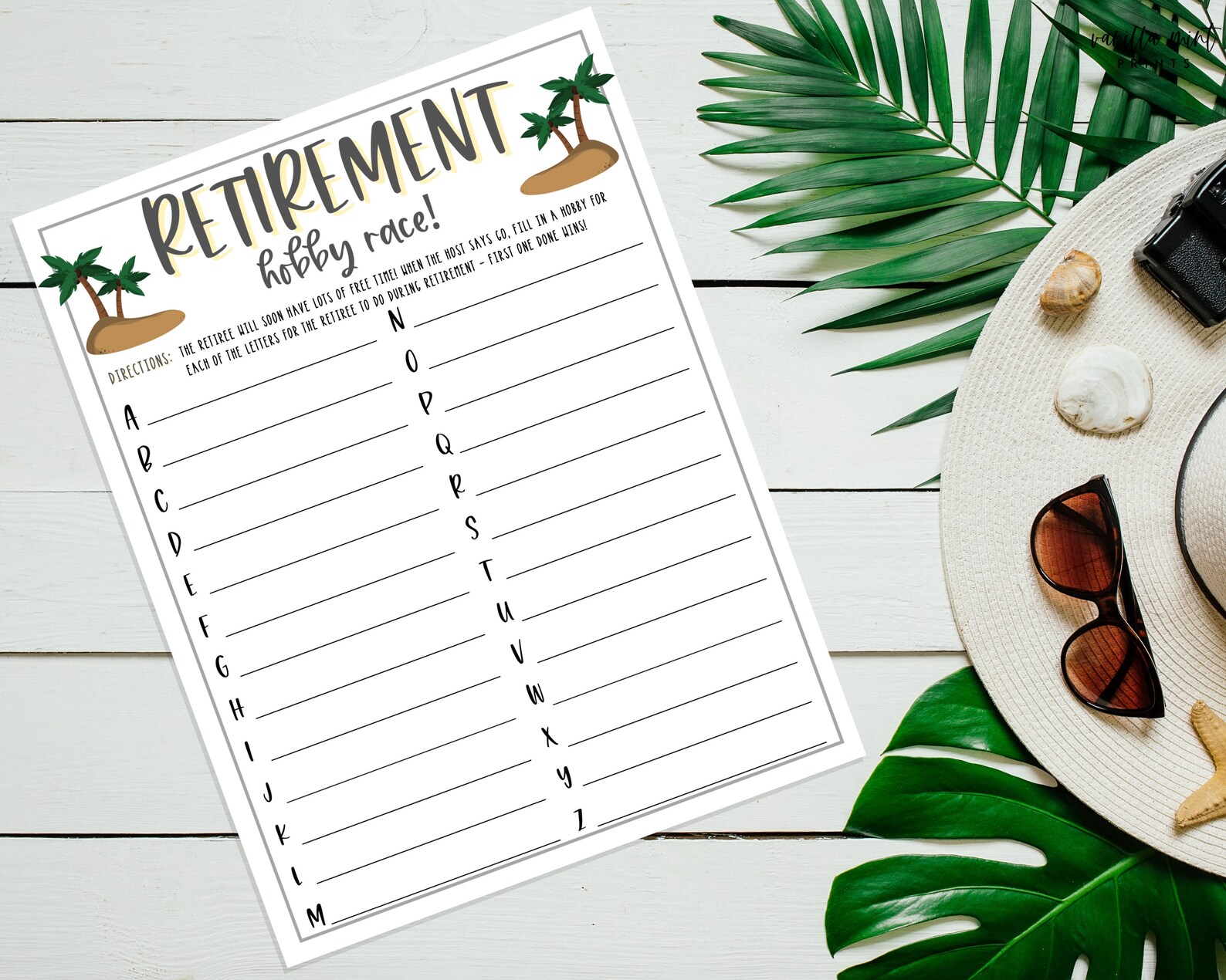 Retirement Party Games Retirement Hobby Race Fun Etsy