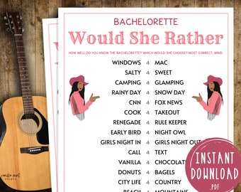 Nashville Bachelorette Party Games | Would She Rather | This or That | Hen Party | How Well Do You Know Bride | Nash Bash