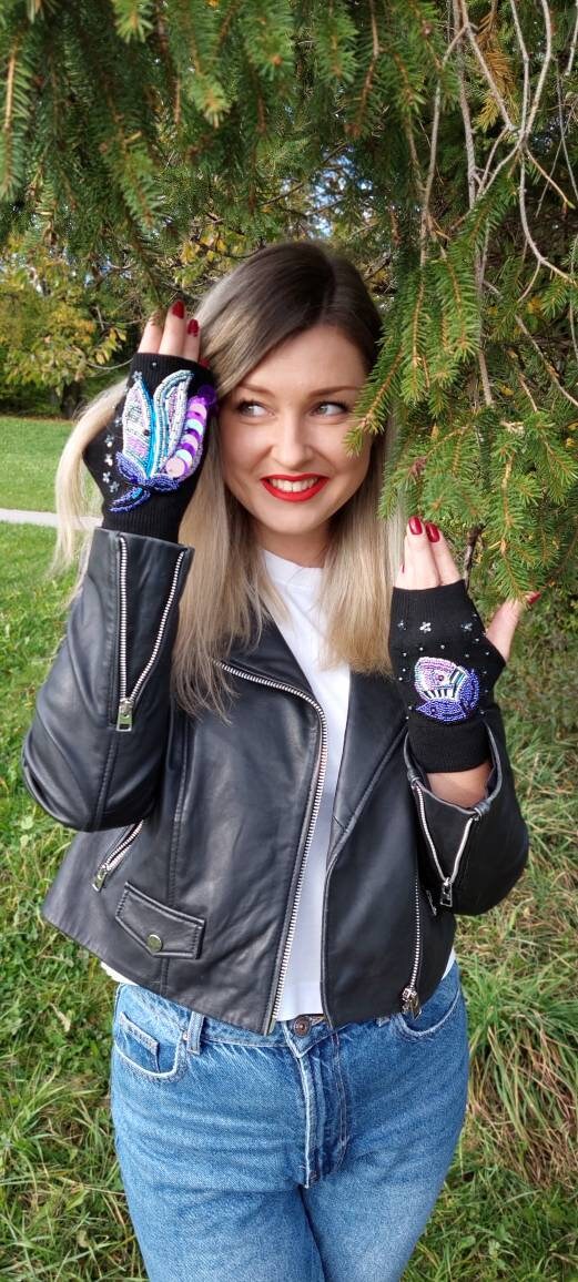 Handmade Middles With Sequins and Jewelry Beads Etsy