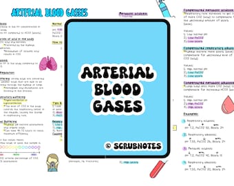 Arterielle Blutgase, Medizinische chirurgische Krankenpflege, Med Surg Study Guide, Pflegehinweise