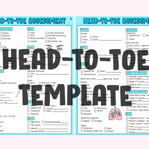 Head-to-Toe Template Nursing Assessment Study Guide