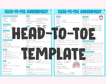 Head-to-Toe Template Nursing Assesmentstudy Guide