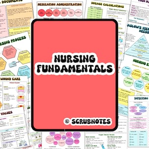 Nursing Foundations Study Guide, Nursing Basics, Nursing School Study Guide