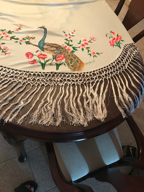 Hand painted Shawl