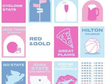 Iowa State University prints - Set of 12