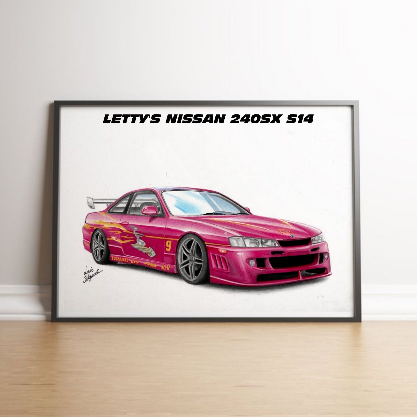 Nissan Silvia S13 Fast And Furious Laffiche de lart automobile Fast and Furious: LETTYS NISSAN - Etsy France