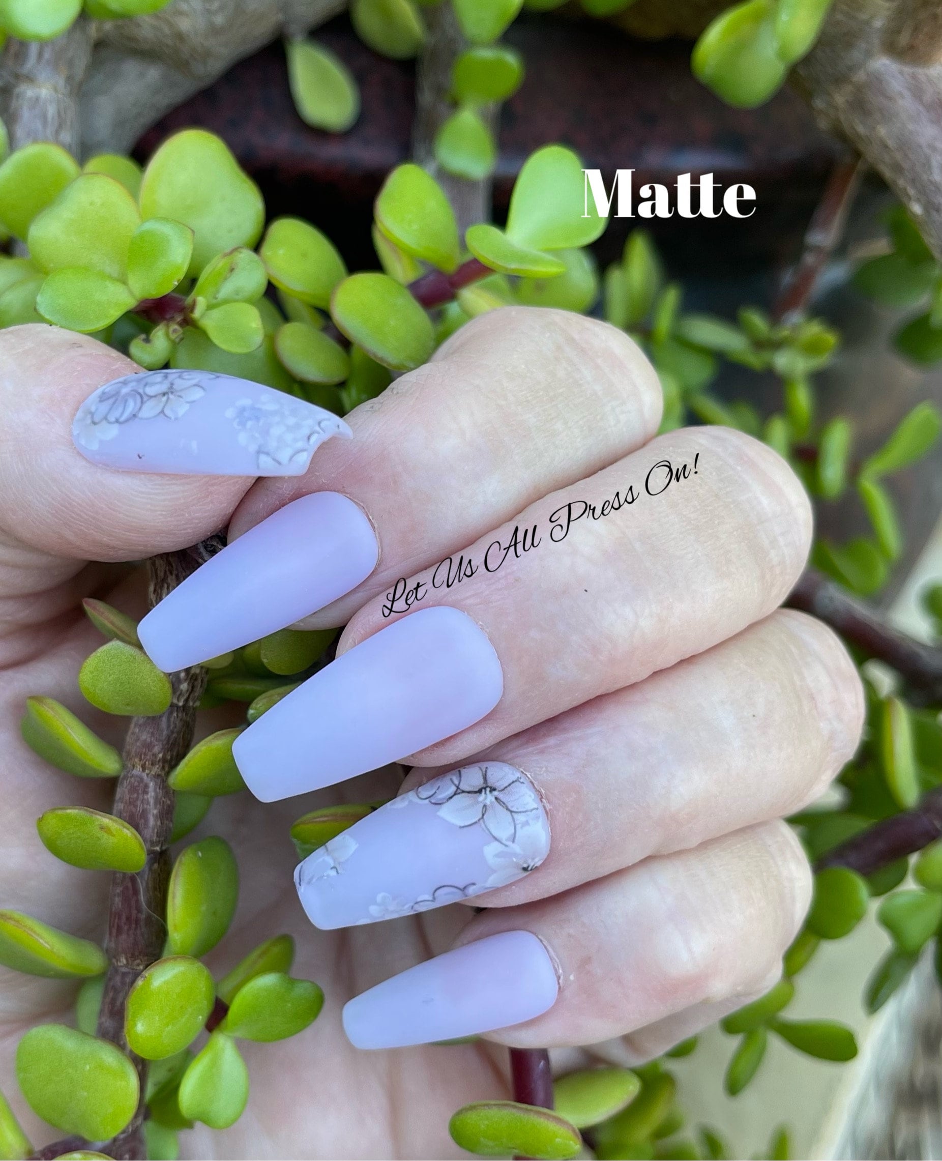 Trendy Violet Matte Glitter Nails for a Stunning Look