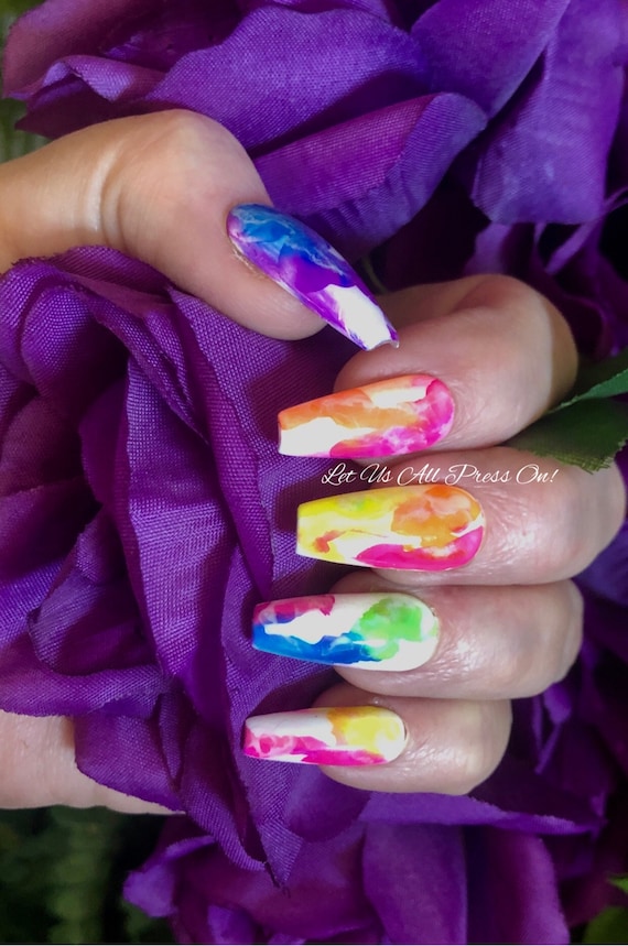NAILS Magazine on X: Swarovski Crystal Rainbow Gradient Nails