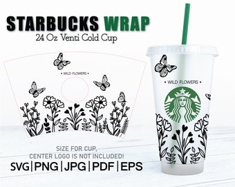 Perfact Gift Idea,Instant Download Bundle Mandala Starbucks Wrap Svg For Cricut Luxury 24oz Venti Cold Cup DIY Decal