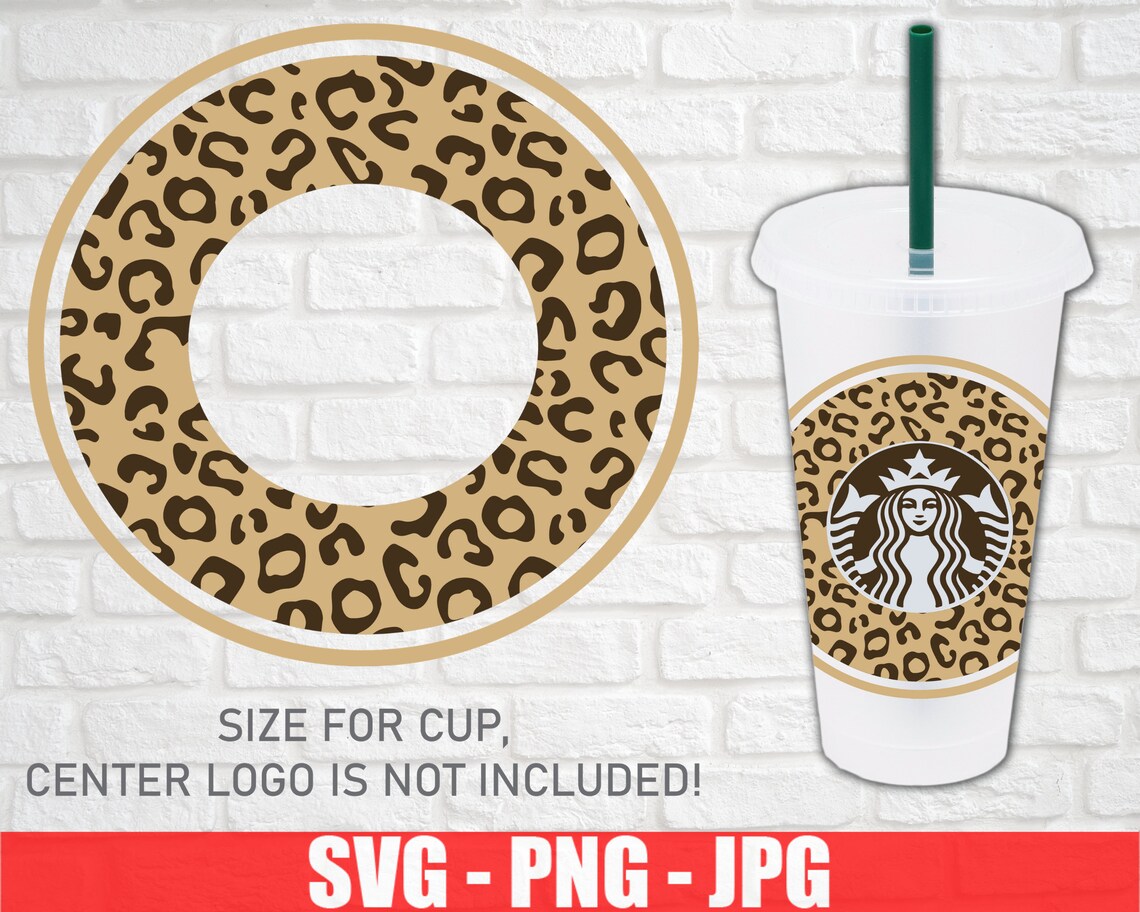 leopard starbucks coffee logo svg animal print starbucks