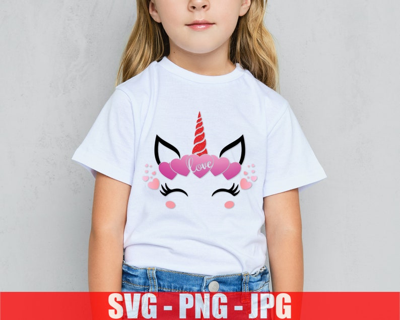 Download Valentines day unicorn svg unicorn eyelashes svg Love | Etsy
