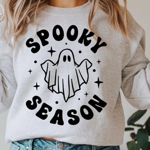 Spooky Season Svg • Halloween Vibes Cutfile, Cute Halloween, Ghost Vibes, Svg Dxf Png File Digital Download, SVG Files for Cricut