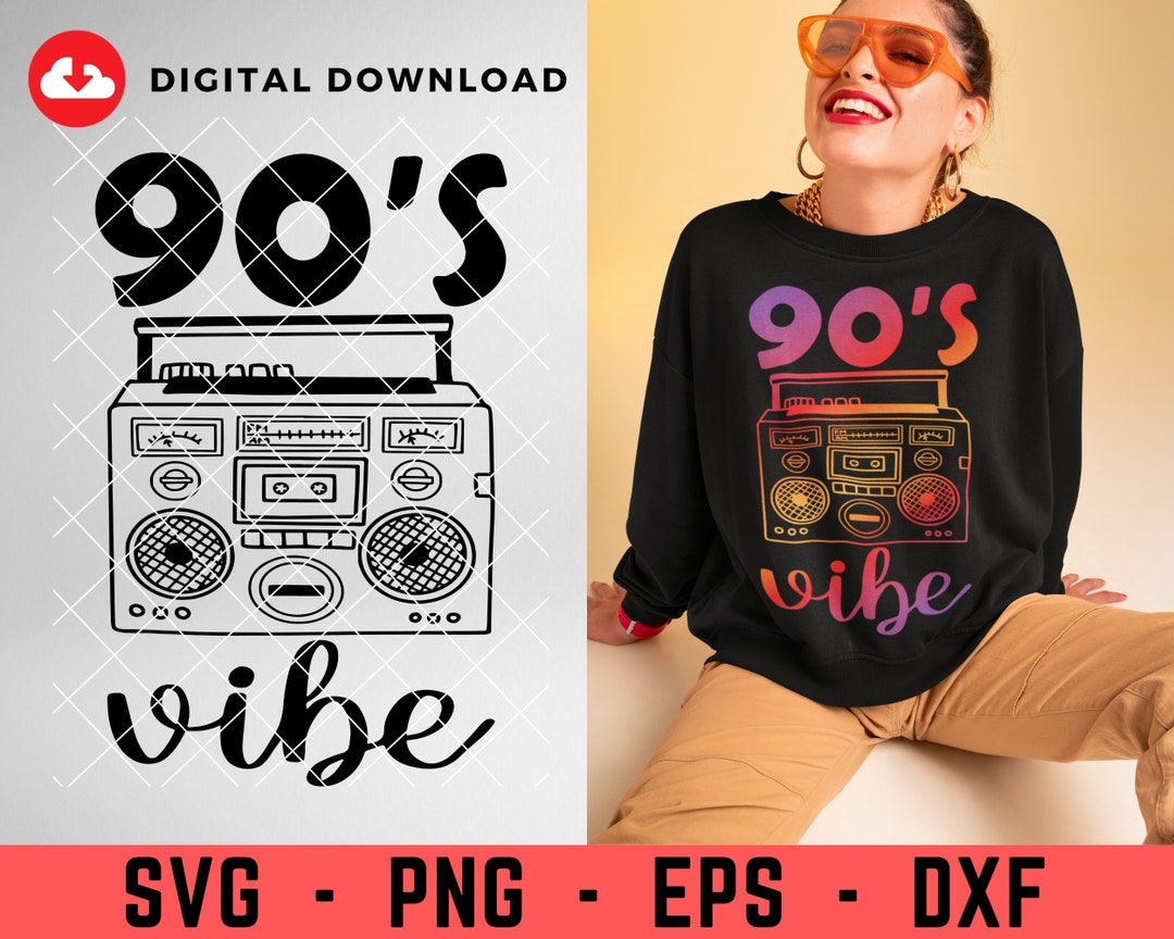90's Vibe Svg Retro 90's Svg Cassette Retro Svg - Etsy