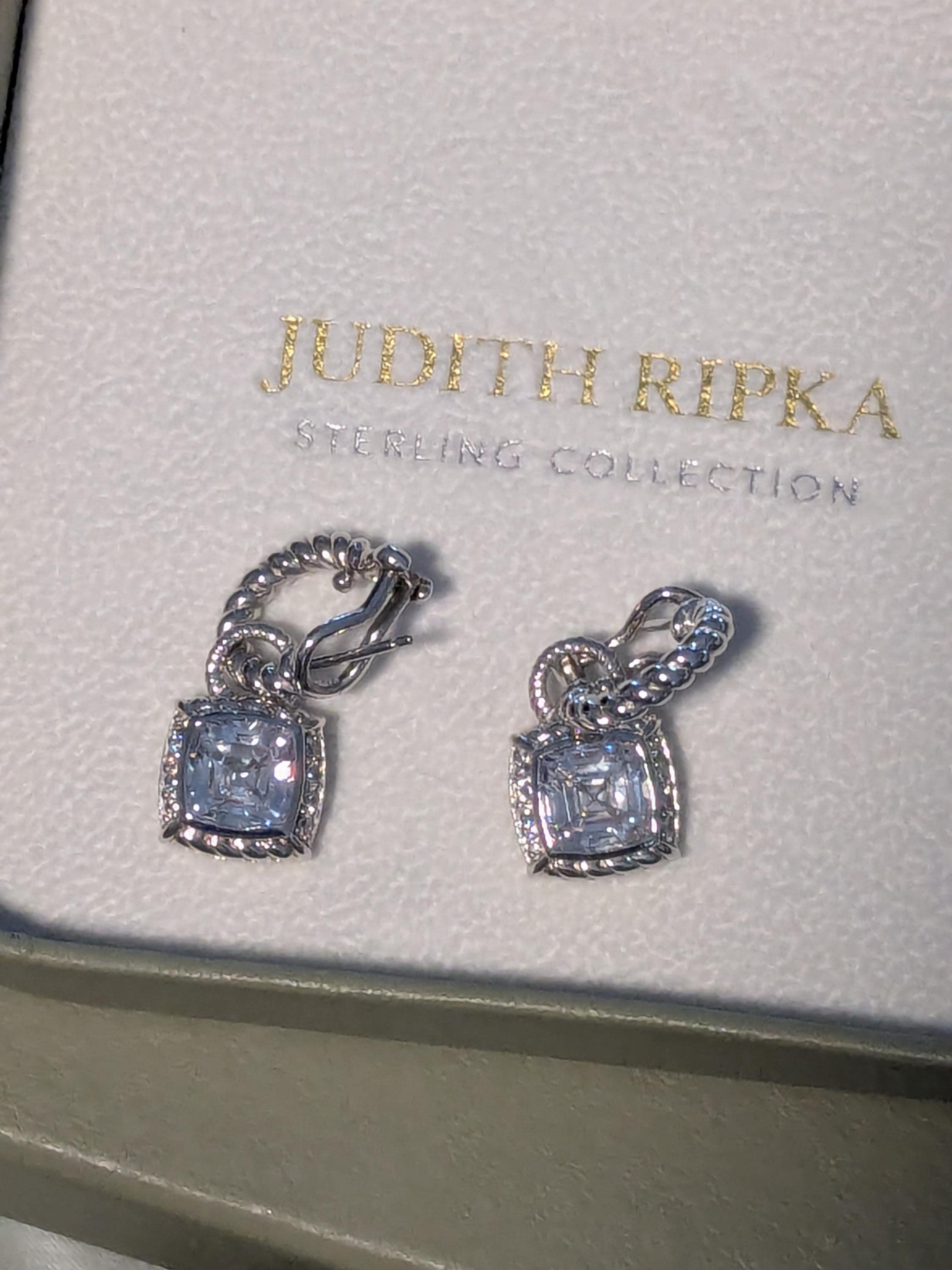 Stud Earrings Judith Ripka Earrings Qvc Ripka Sterling Silver