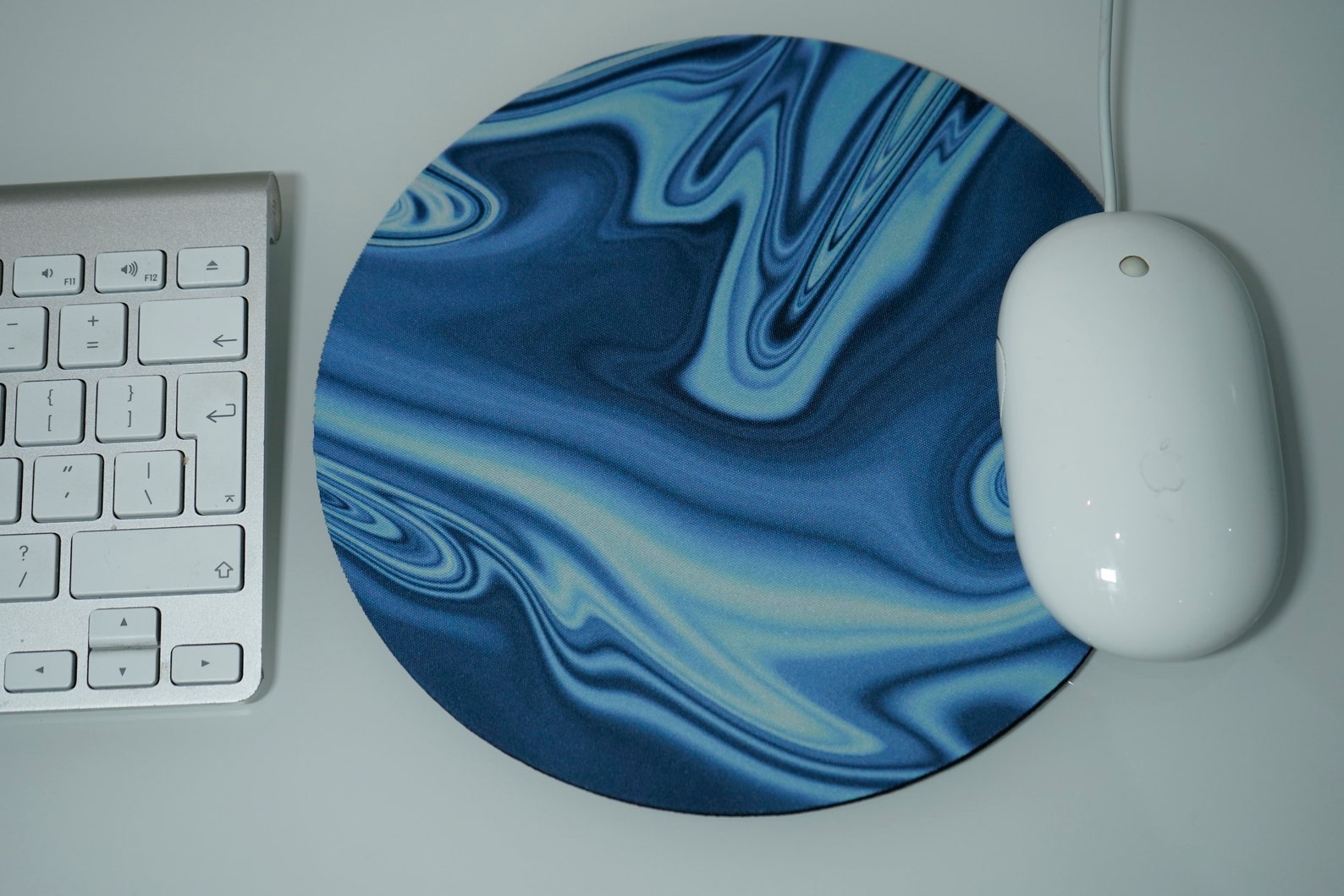 Mouse Pad Liquid Blue Design Home Office Gift Sapphire Colour Etsy UK