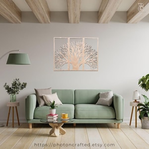 Tree of Life wall Art, Nature Wall Art, Wooden Tree Decor, Tree of Life Sign, Wooden Wall Hanging, Rustic Tree Decor, set of 3.