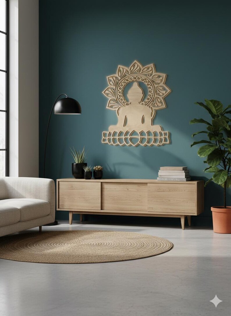 Yoga Studio Art, Buddha Wall Art for Meditation, Zen Wall Art Decor ...