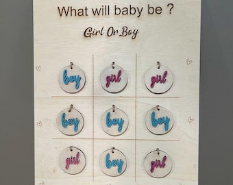 Set 48 Pezzi Per Gender Reveal - 24 Spille E 24 Braccialetti Team Boy/Girl, Per Baby Shower - Foto 2
