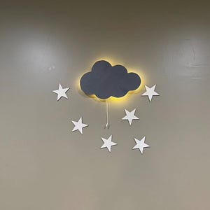 Cloud Nursery Wall Light, Cloud Light, Cloud Night Light, Baby Room Decor, Christmas Gift, Baby Night Light, Led Night Light, Gift For Kids