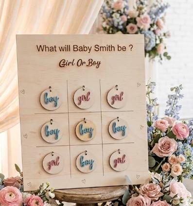 Baby Shower: Kit Completo Per Decorare Blocchi Di Legno - 43 Pezzi Con Segnalibro E Pennarelli - 4