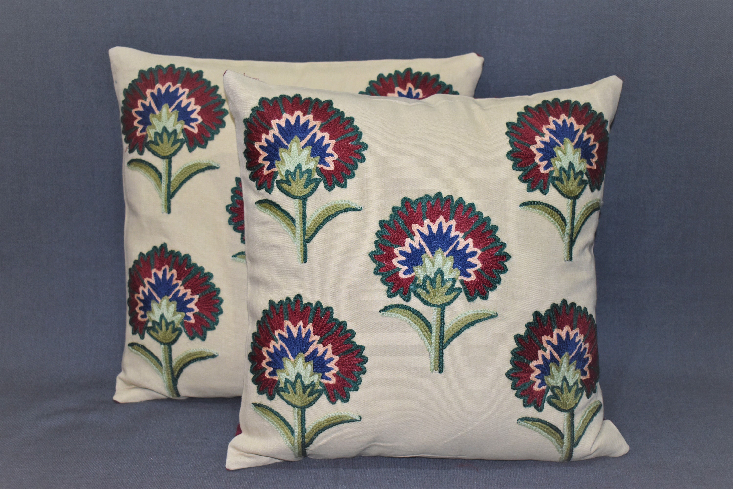Pillow Cases Handmade Hand Embroidery Pillow Coverboho Etsy UK