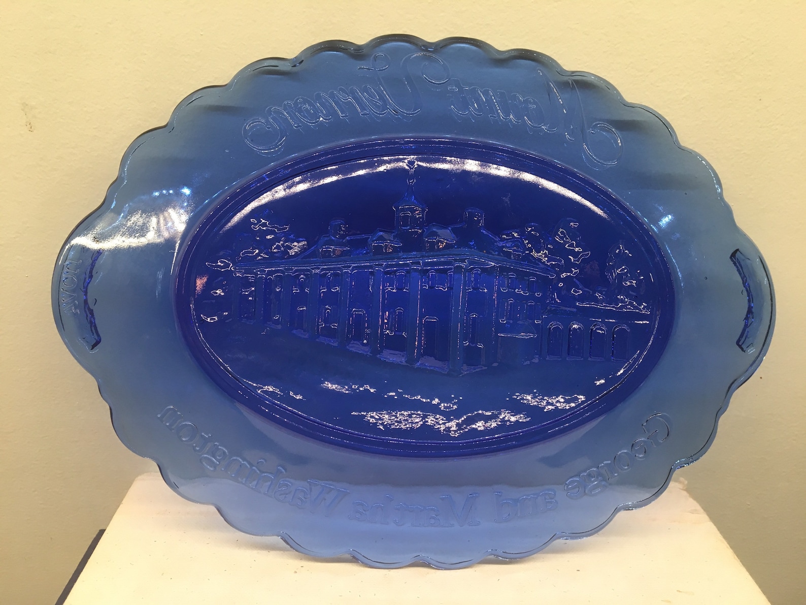 Fostoria Avon Cobalt Blue Mt. Vernon Plate Etsy