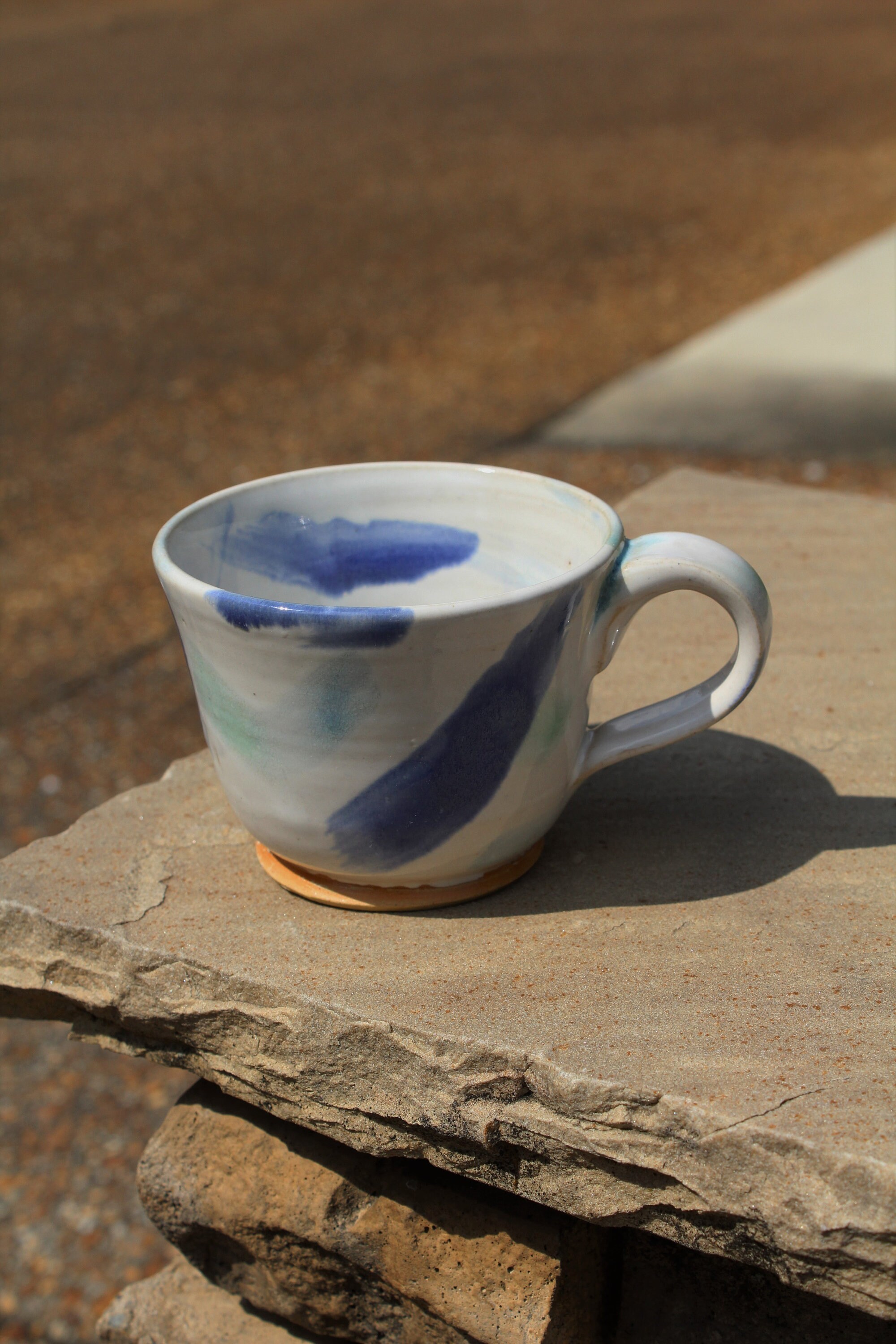Paintbrush Streaked Handmade Ceramic Mug / Tea Cup Etsy UK