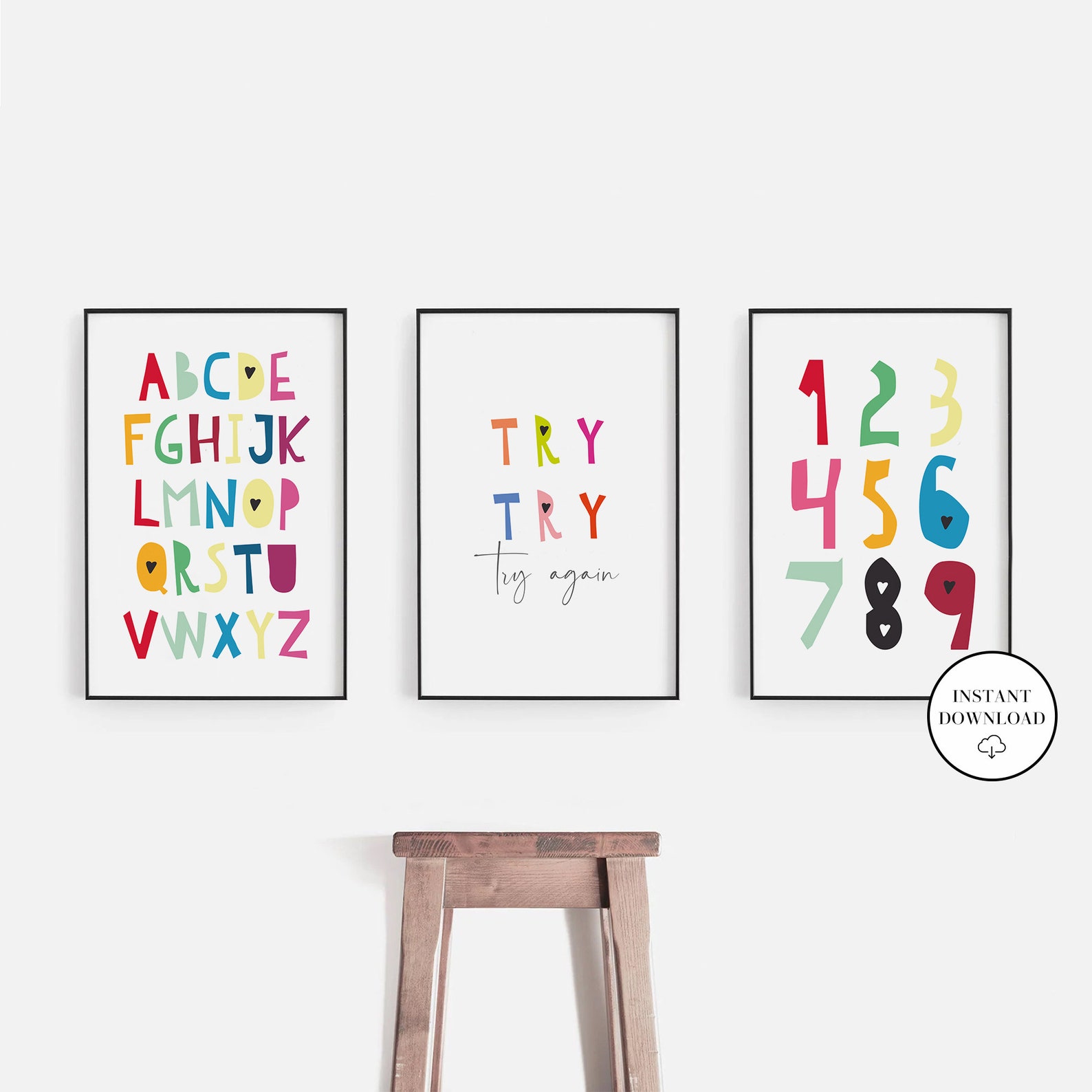 Kids Wall Art Children's Wall Art Nursery Set of 3 Etsy
