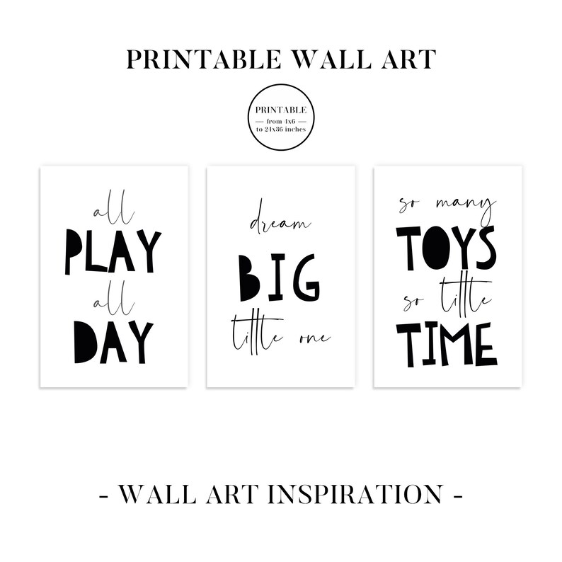 Nursery Art Set of 3 Nursery Wall Decor Nursery Decor Wall Etsy