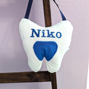 Personalized Tooth Fairy Pillow, Tooth Fairy Pillow with Name, Lost Tooth Holder, Tooth Fairy Pillow with pocket, Custom Tooth Fairy Pillow