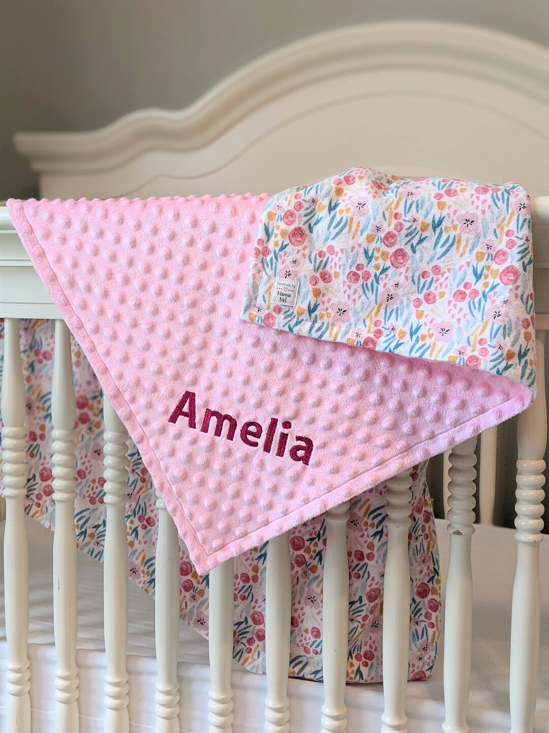 Personalized Baby Blanket, Custom Embroidered Blanket for Baby, Name