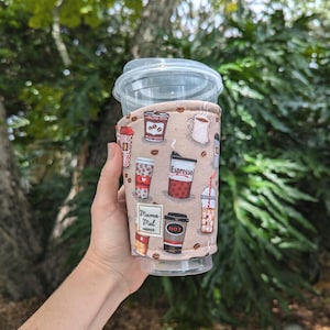 Espresso Coffee Drink Cozy, Iced Coffee Sleeve, Coffee Cozie, Latte Coffee Cozy, Cozy for Coffee, Gift for Coffee Lover, Mocha Coffee Gift