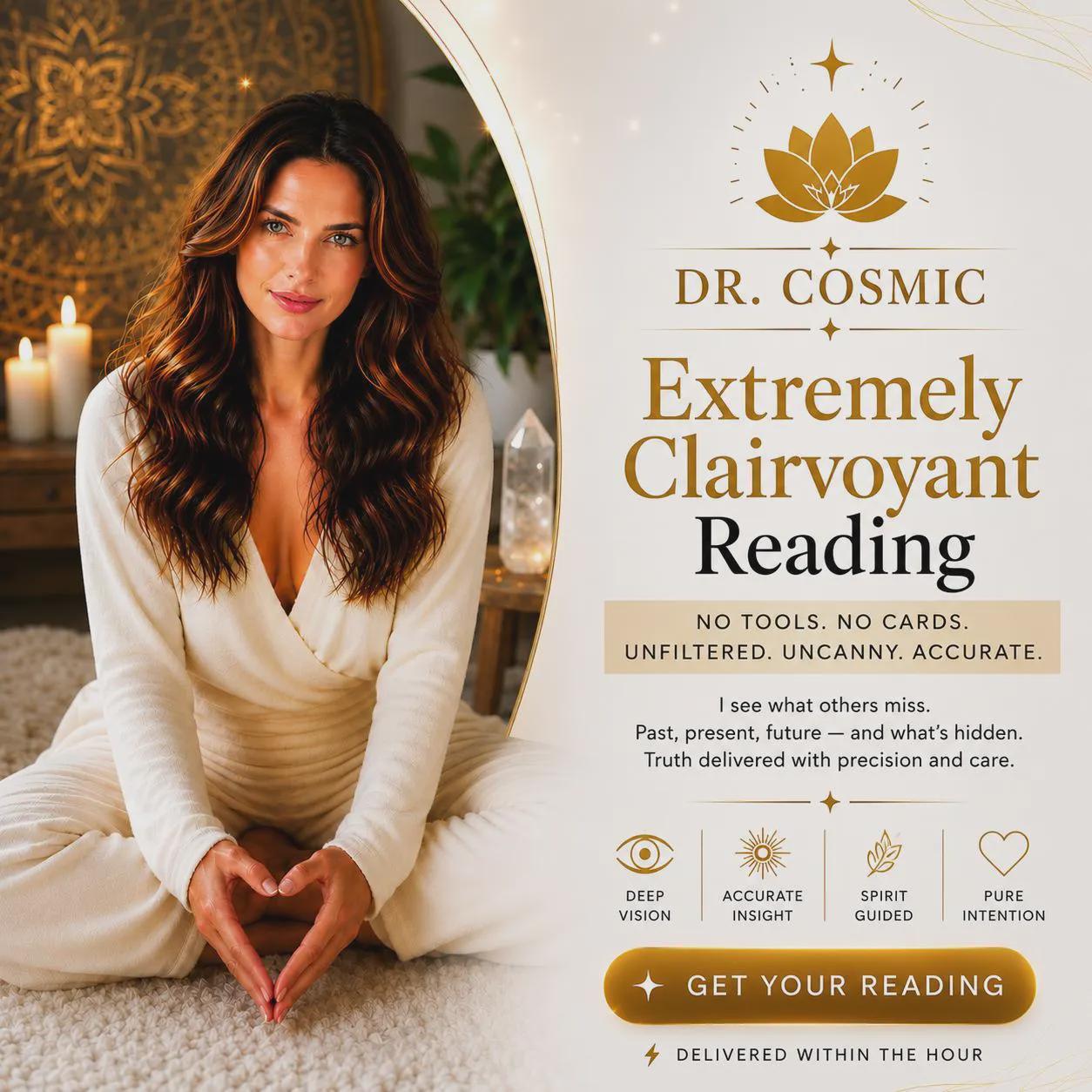 Same Hour Clairvoyant Psychic Reading : No Tools, No Cards, Accurate Prediction, Spiritual Guidance