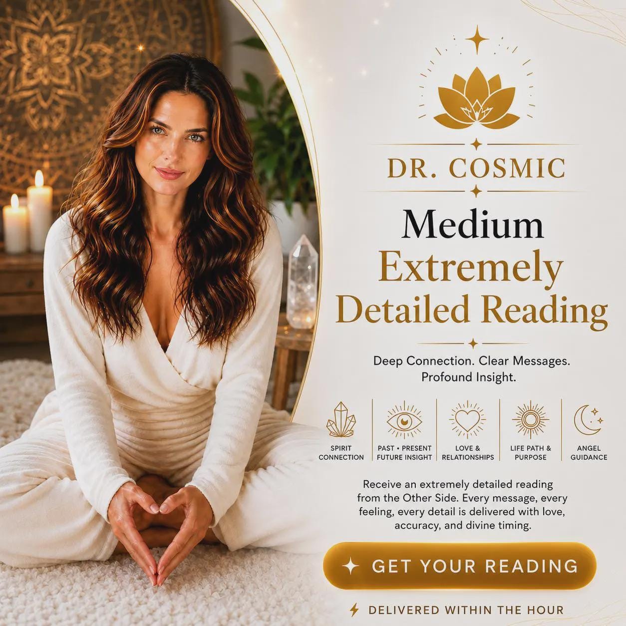 Medium Psychic Reading, No Cards Clairvoyant Reading, Same Hour Reading, Telepathy Reading, Psychic Spiritual Advice, No tools