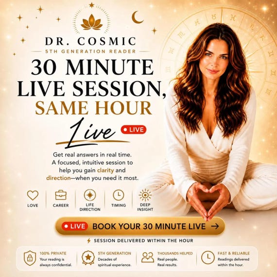 30-Minute Live Psychic Chat – Real-Time Clairvoyant Reading